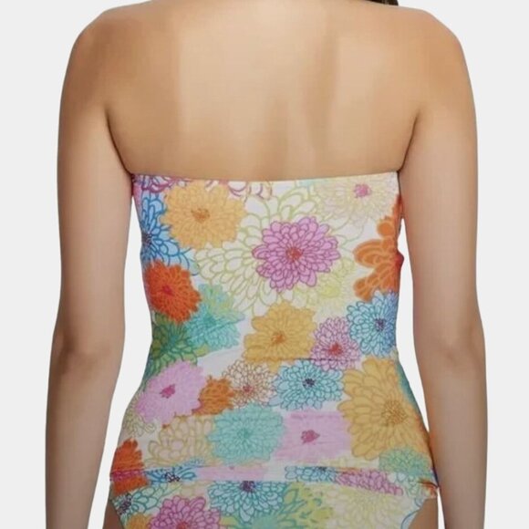 Bleu Rod Beattie Fresh Picks Knot Front Bandeaukini Size 8 NWT - Picture 2 of 7